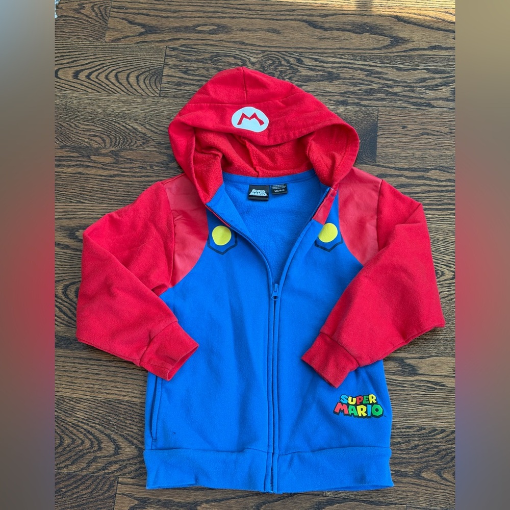 Nintendo Super Mario Red and Blue Fleece